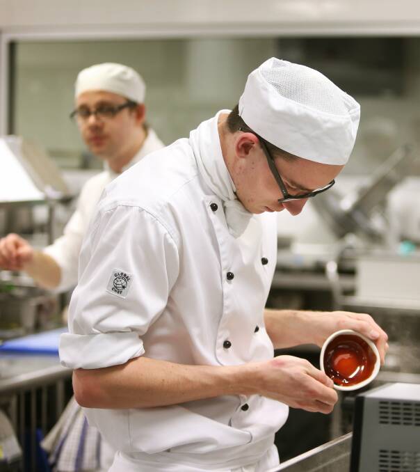 IN FORM: Casey Parsons is a sous chef at Hunters Quarter. Picture: Marina Neil