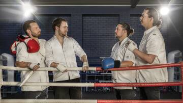 READY TO RUMBLE: From left to right, Alexis Besseau, Joshua Raine, Michael Portley and Thomas Waite. Picture: Elfes Images