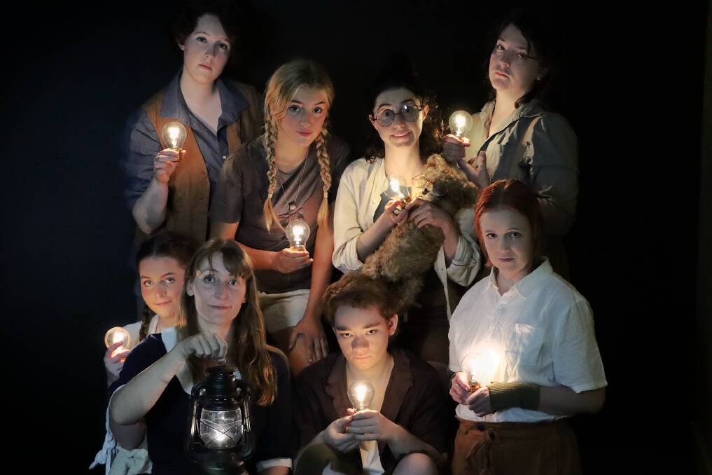 Take Me To Neverland: A Dark Re-imagining of Peter Pan, is on at The Lock-Up this weekend. Front, Katie Matthews, Samantha Lambert, Riley McLean, Anna Lambert. Back row, Zippie Tiffenright, Layla Schillert, Megan Connelly, Nicholas Thoroughgood. 