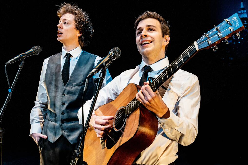 Oliver Cave and William Sharp in The Simon & Garfunkel Story. 