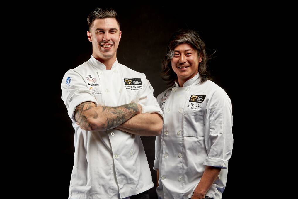 HOME GROWN: Last year's Nestle Golden Chef's Hat national finalists George Mirosevich and Liam Gray took home silver. Picture: Supplied