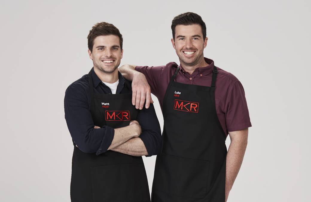 TUNE IN: Cricket mates Matt Gawthrop and Luke Stewart start cooking on MKR next week. Picture: Supplied