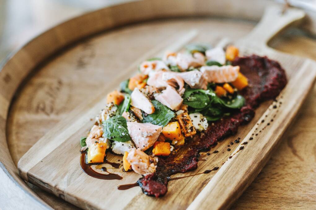 TASTY: Trout salad recipe by Matt Dillow. Picture: Dominique Cherry
