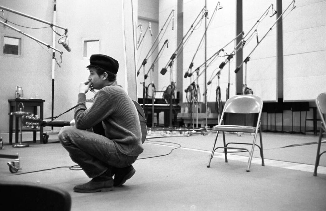 WORDSMITH: Dylan in the studio, contemplating life. 