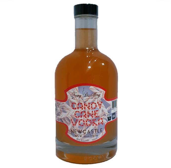 SOMETHING DIFFERENT: Newy Distillery's Candy Cane Vodka. 