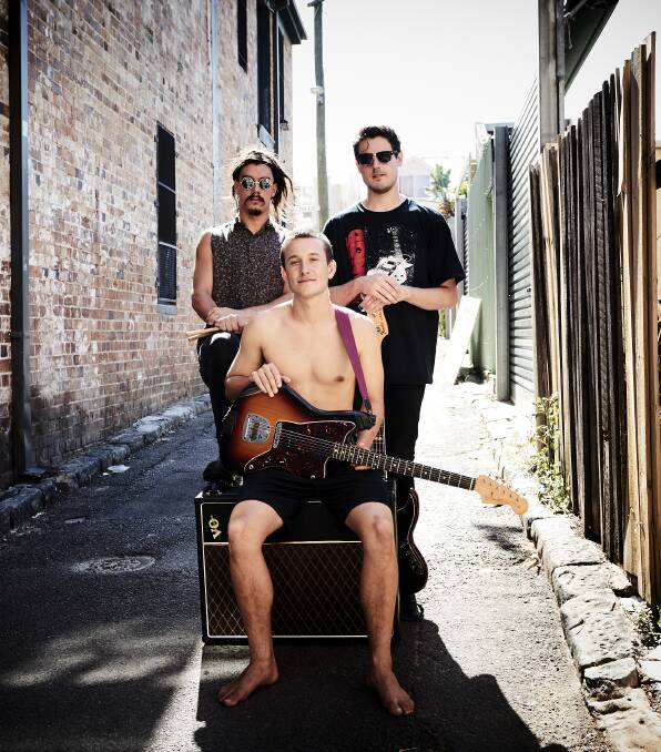 FRESH SOUND: Newcastle trio dave is launching new single Juice at the Lass O'Gowrie on May 26. Picture: Erica Murray