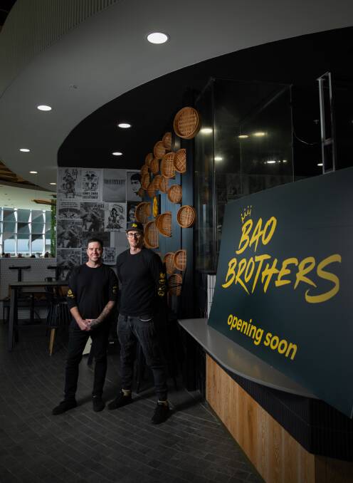 NEW VENUE: Dave Griffin and Nathan Martin, owners of Bao Brothers, at the Green Hills restaurant. They are opening another at Westfield Kotara in mid-March.