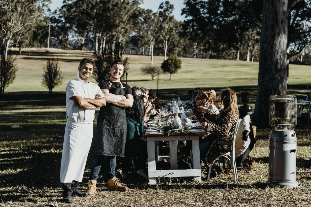 FORWARD THINKING: New Locavore chef Prabhat Kumar Prawin, left, at voco Kirkton Park Hunter Valley. Picture: Muse Photography