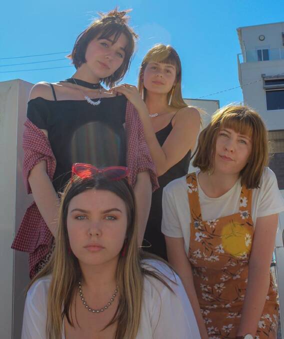 MAKING WAVES: All-girl punk-rock band Boycott release EP Papillon this week. 