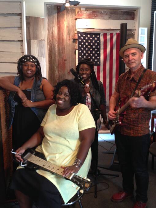 CONNECTION: From left, Tomika Webb, Nikki Brown, Gloria Brown and Dom Turner. The Turner Brown band will perform at Lizotte's on May 25.