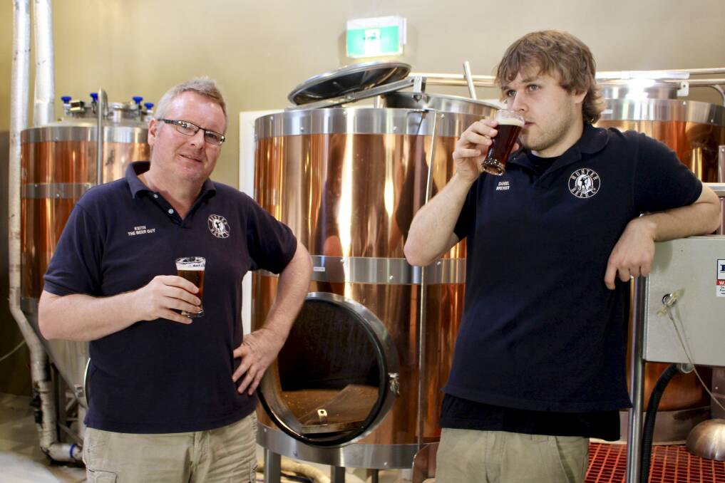 SOMETHING DIFFERENT: Keith Grice and Daniel Gayner, of Hunter Beer Co. Picture: Daniel Honan