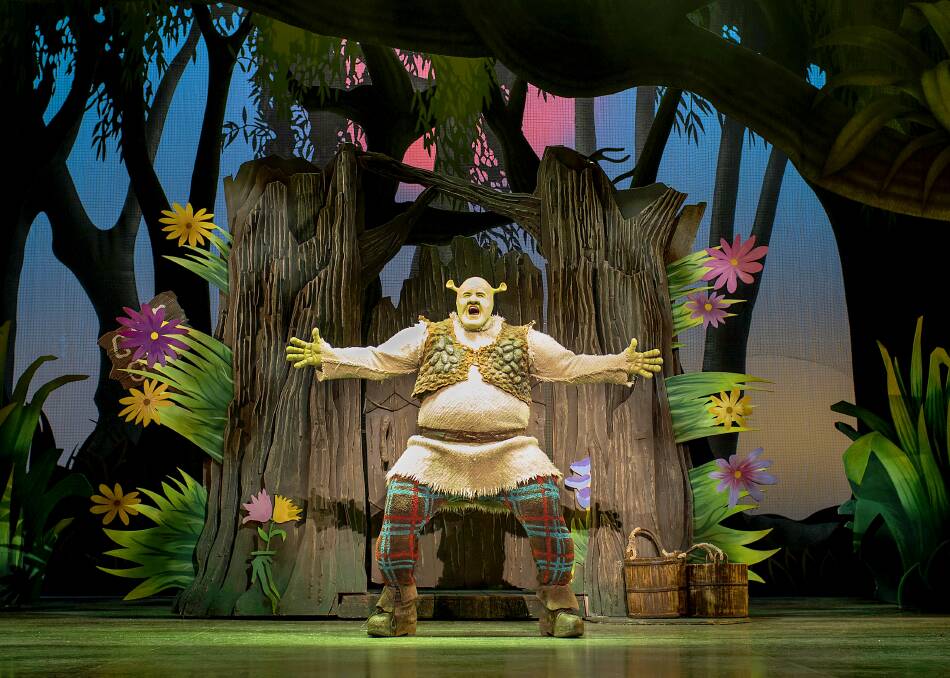 POPULAR: Shrek The Musical stars Ben Mingay in the title role. Picture: Helen Maybanks