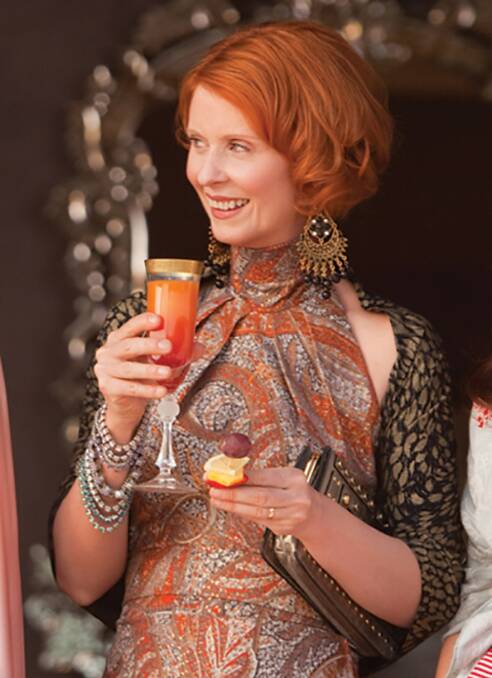 Cynthia Nixon wearing Samantha Wills jewellery on Sex and the City. Picture: Of Gold and Dust