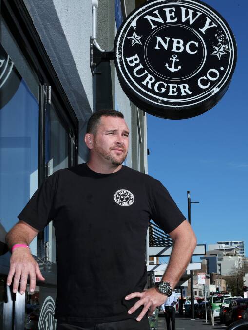 GOOD CAUSE: Ben Neil, co-owner of Newy Burger Co, is using International Burger Day to raise money for Amber Hughes and her family. Picture: Peter Lorimer