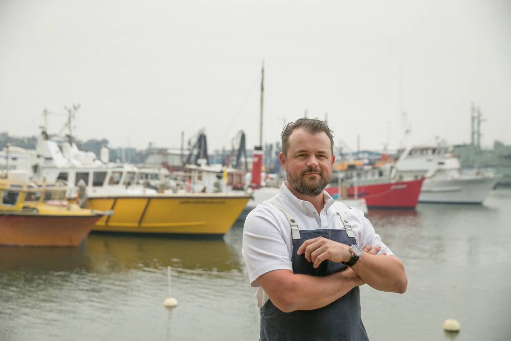 NEW VENTURE: Chef Tony Harrison loves seafood and has opened Nor East Bistro at Newcastle Cruising Yacht Club in Wickham. Picture: Marina Neil