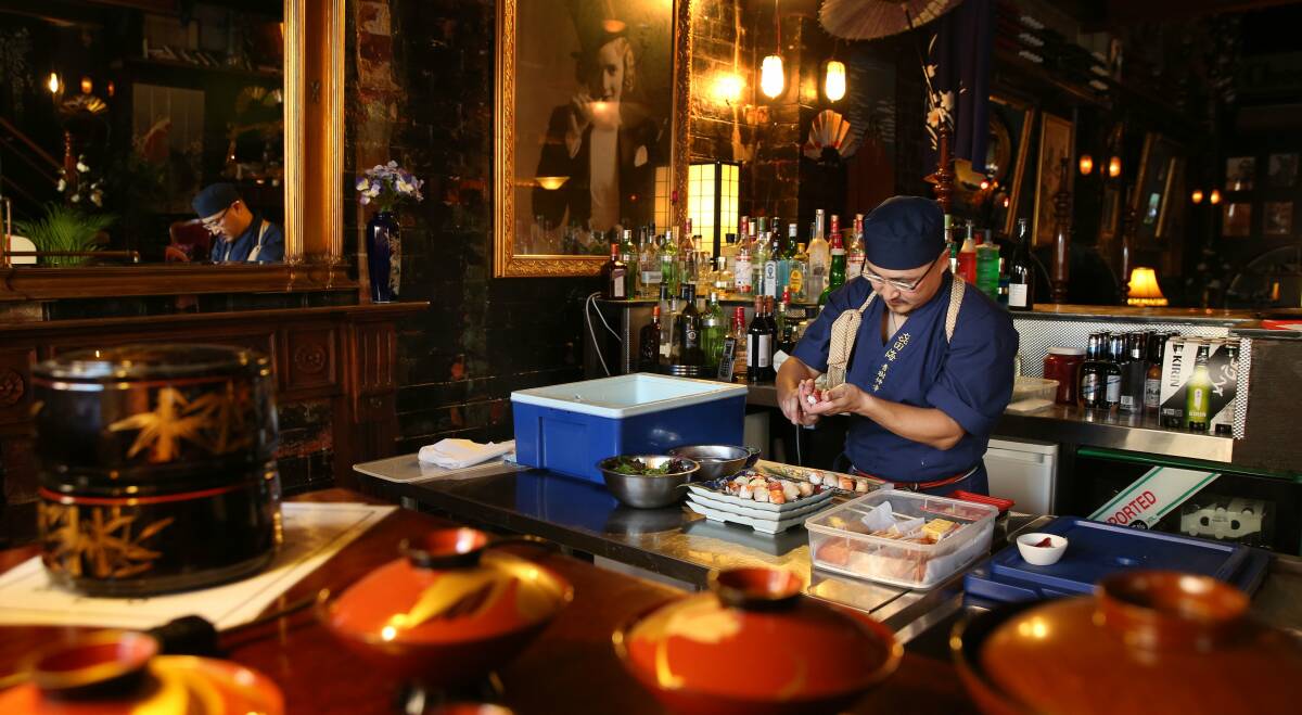 NEW VENTURE: Nobuyuki Aoki, head chef and owner at Kitami King Street, Newcastle. Picture: Max Mason-Hubers
