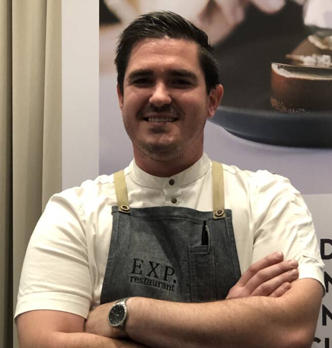 ALL SMILES: Frank Fawkner, owner of EXP. restaurant at Pokolbin, cooked the winning dish at this year's Food Fight at Crowne Plaza Hunter Valley. Picture: Lisa Rockman