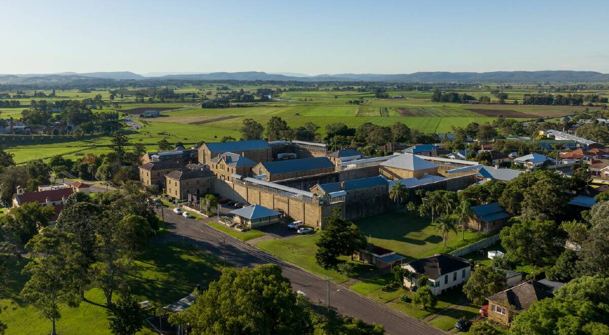 An aerial view of the historic Maitland Gaol. Picture supplied.
