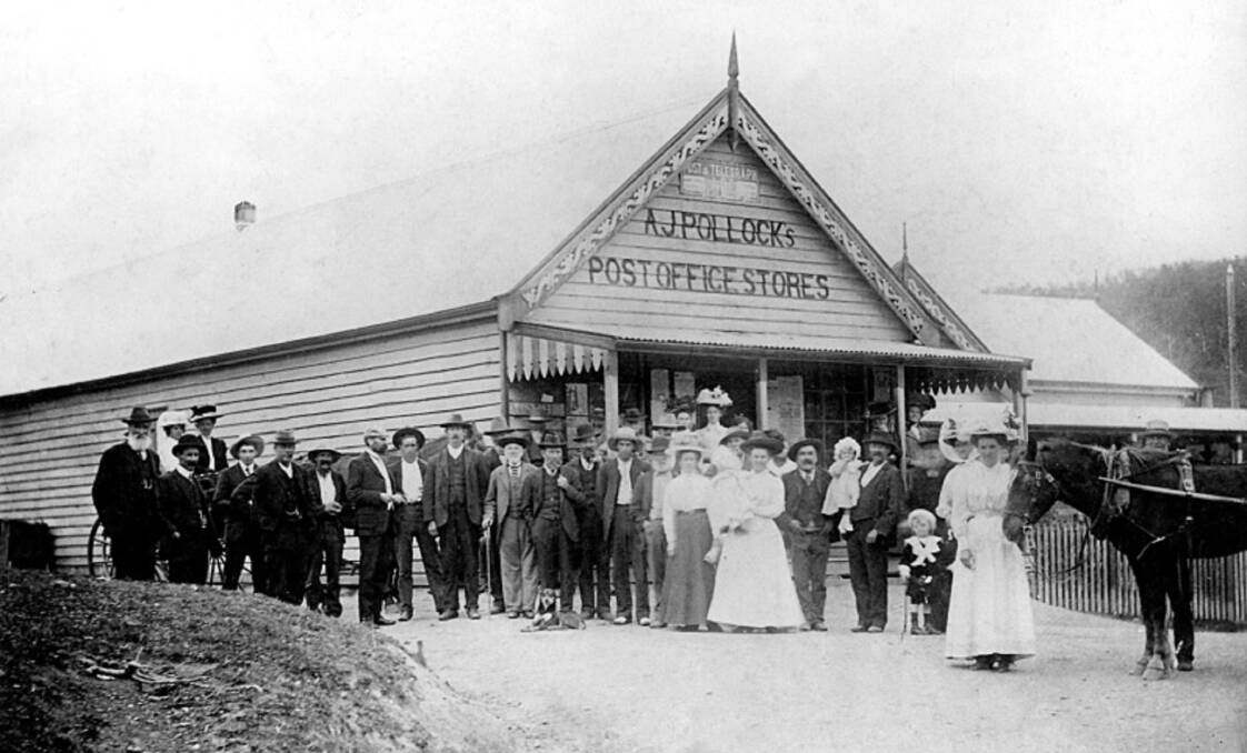 Old Times: Pollock's Store and Post Office on the NSW south coast, where Margaret Pollock confronted the ruthless Clarke gang. 