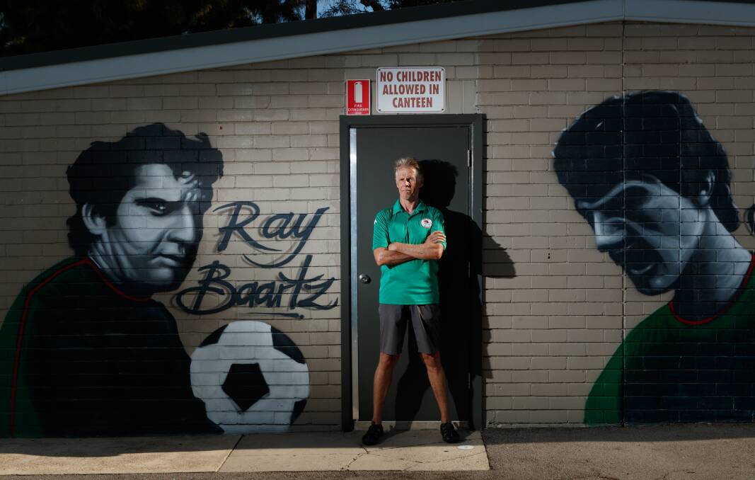 Football Ethics: Adamstown Rosebud secretary Rick Naylor said the iconic club tries to promote youth to first grade. He opposes youth fees being used for senior costs. Picture: Max Mason-Hubers 