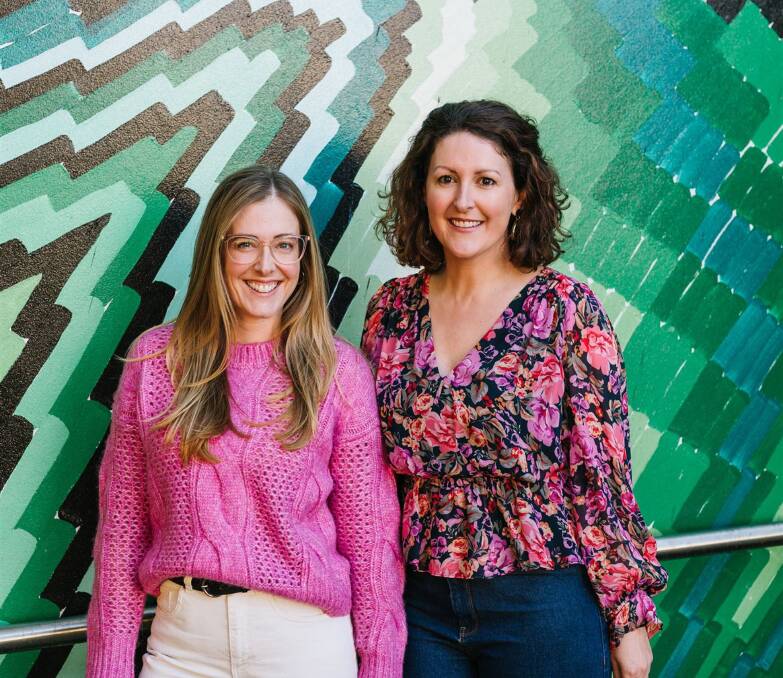 On Air: Laura Jackel and Alana Nixon's Oversubscribed podcast has a solid audience. Picture: Bec Essery 