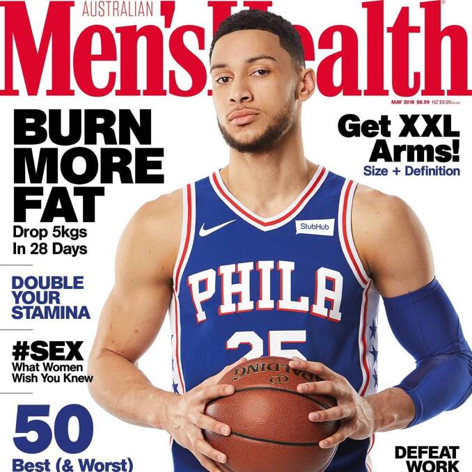Making Headlines: Basketball star Ben Simmons on the cover of Men's Health.  