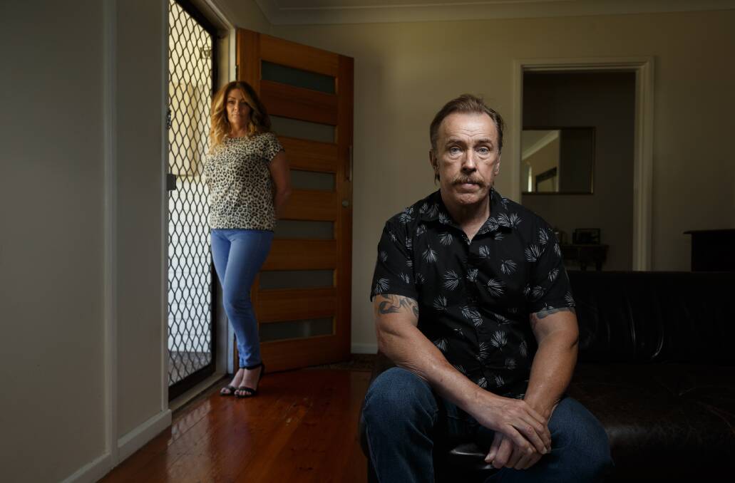 Counting the Cost: Brett Sengstock is in remission for stage four non-hodgkin lymphoma. His wife Lisa was his carer during his illness. The financial costs of the disease were crippling. Picture: Max Mason-Hubers 