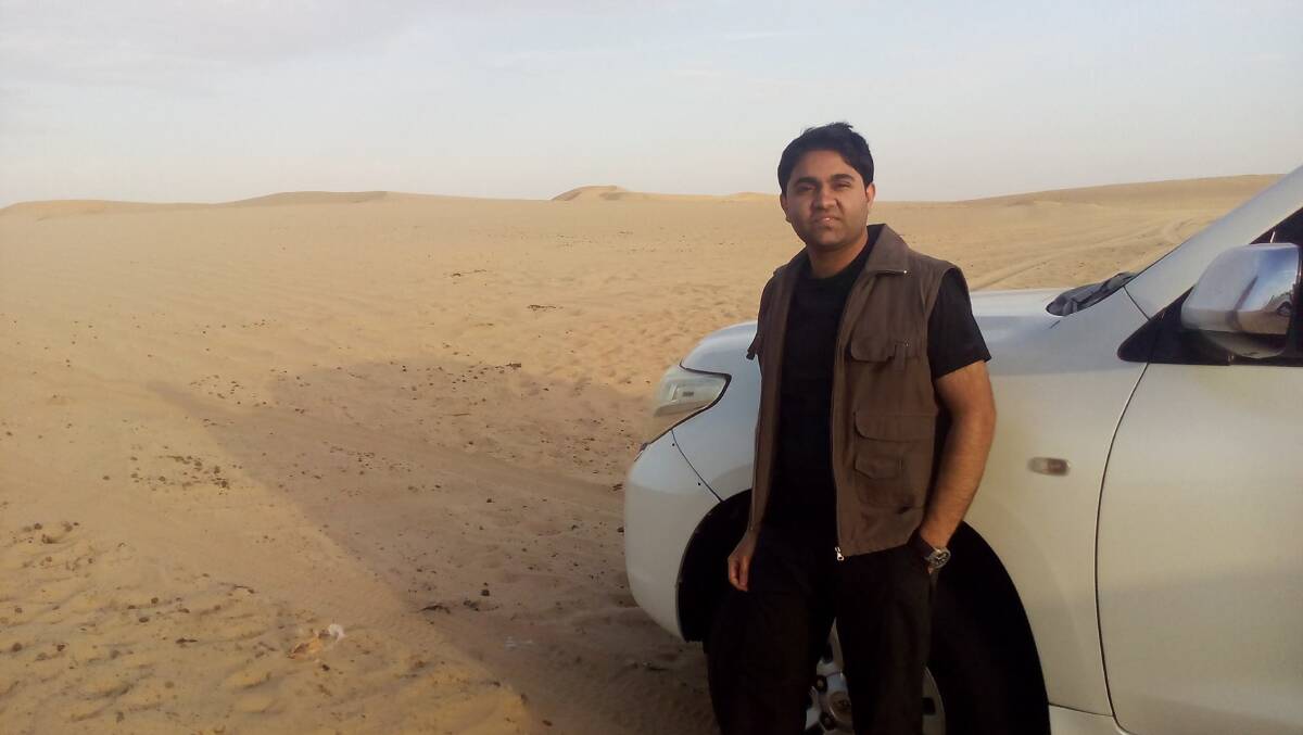 Shifting Sands: Ahmad Tabish in the United Arab Emirates, where he studied and worked before coming to Australia. 