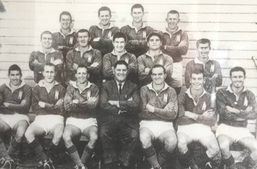 The Newcastle team that beat Parramatta 14-7 in the State Cup Final in 1964. 