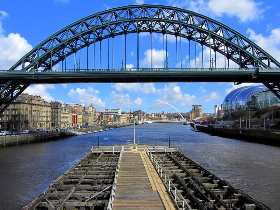 Looks Familiar: Tyne Bridge in Newcastle in the UK was modelled on the Sydney Harbour Bridge. Picture: Andrew Curtis 
