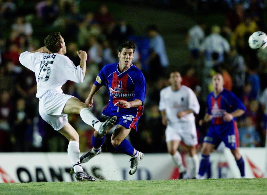 Robbie Middleby playing for Newcastle United in 2002. He was Newcastle Jets CEO from 2011 to 2015. 