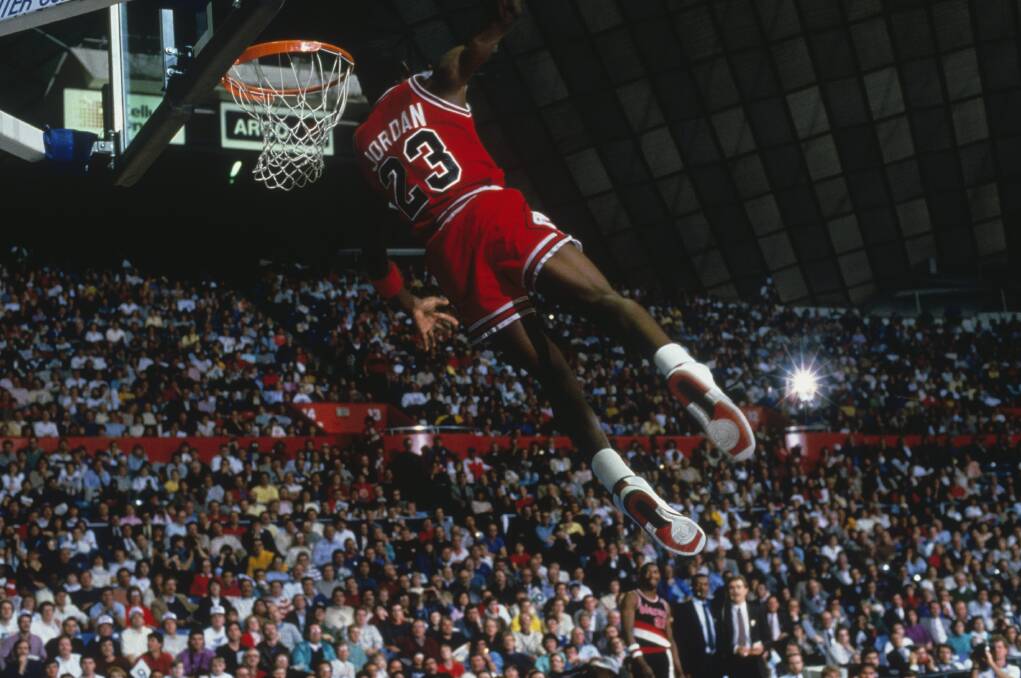 Air Jordan: The documentary series, The Last Dance, features Michael Jordan and the Bulls teams he led. Picture: Getty Images 