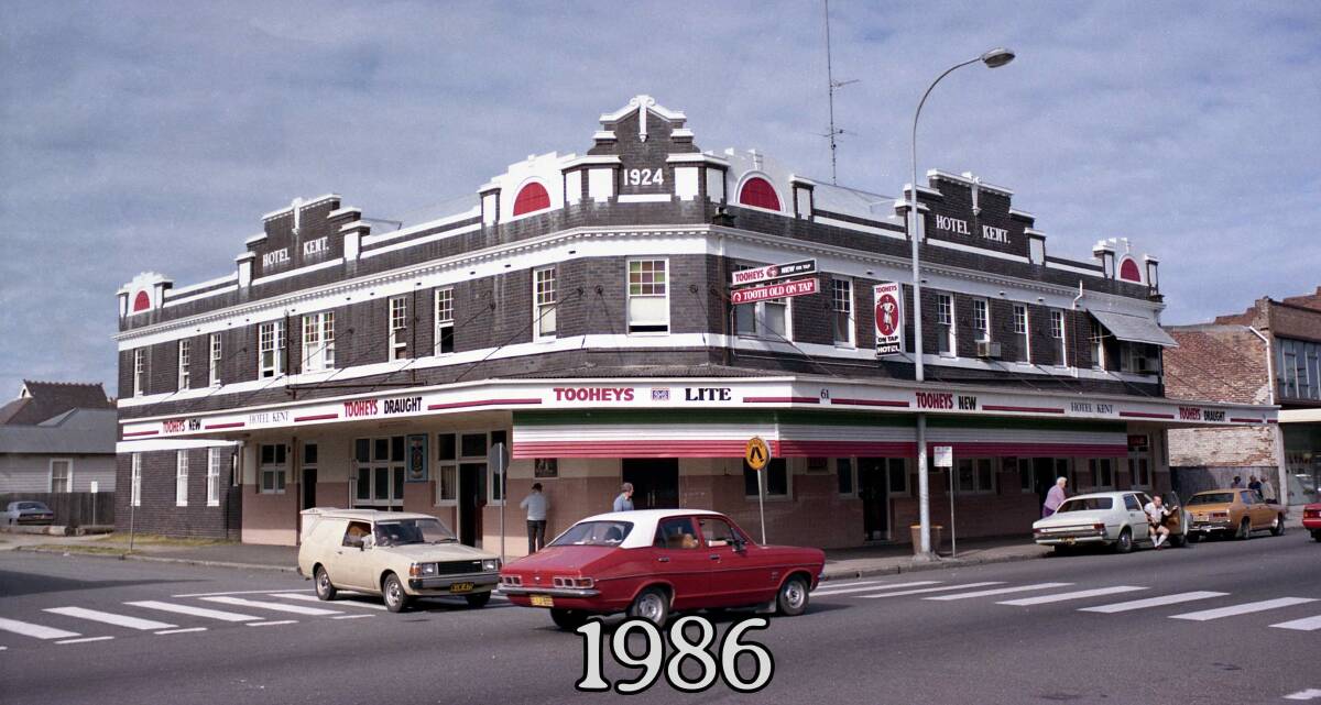 Back In Time: The Kent in Hamilton in 1986. The hotel is among the places featured in the Hamilton Heritage Walk. Picture: Percy Sternbeck (care of Living Histories Cultural Collections) 