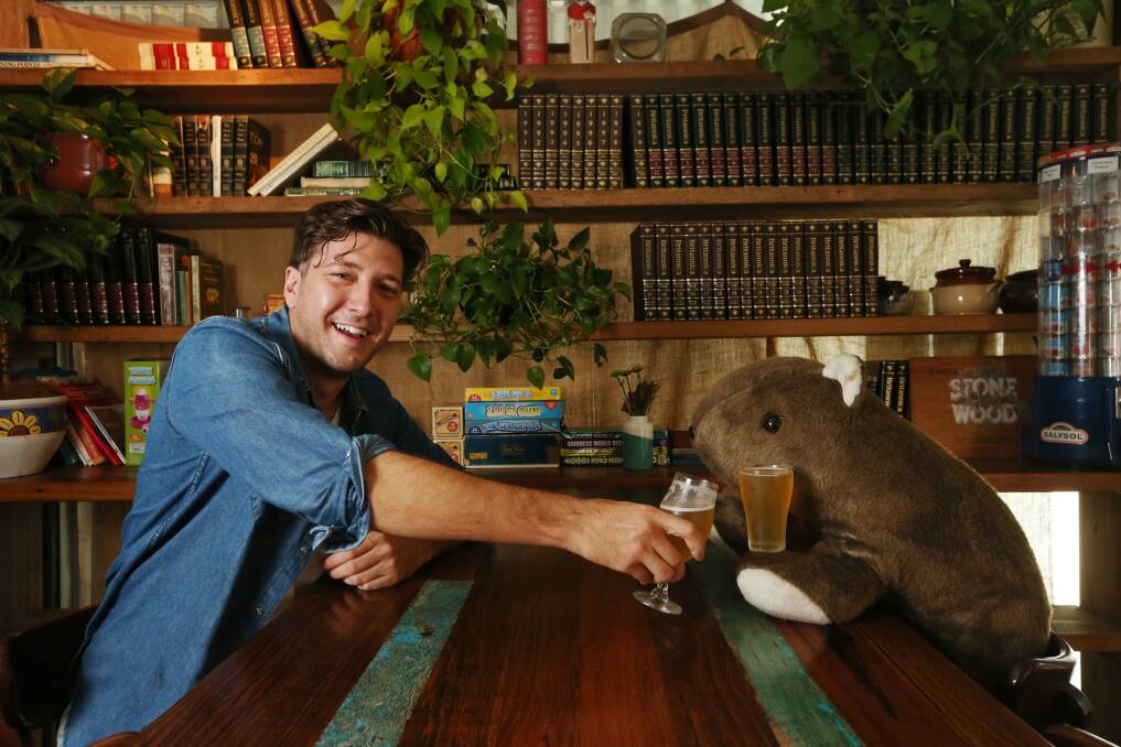 Andrew Milos at The Happy Wombat. Picture: Simone De Peak 