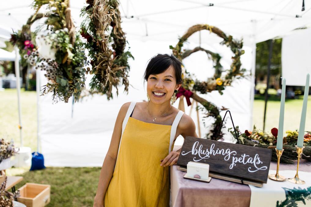 Hello Petal: The Blushing Petals stand will be at the Olive Tree market. 