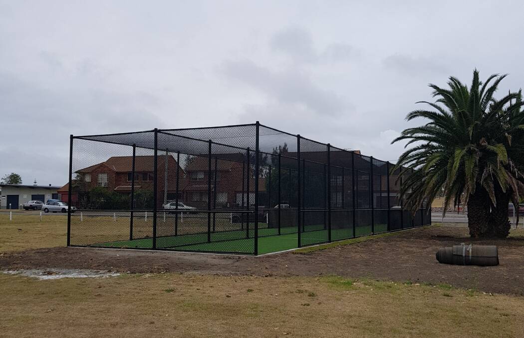 The new cricket nets at Carrington. 