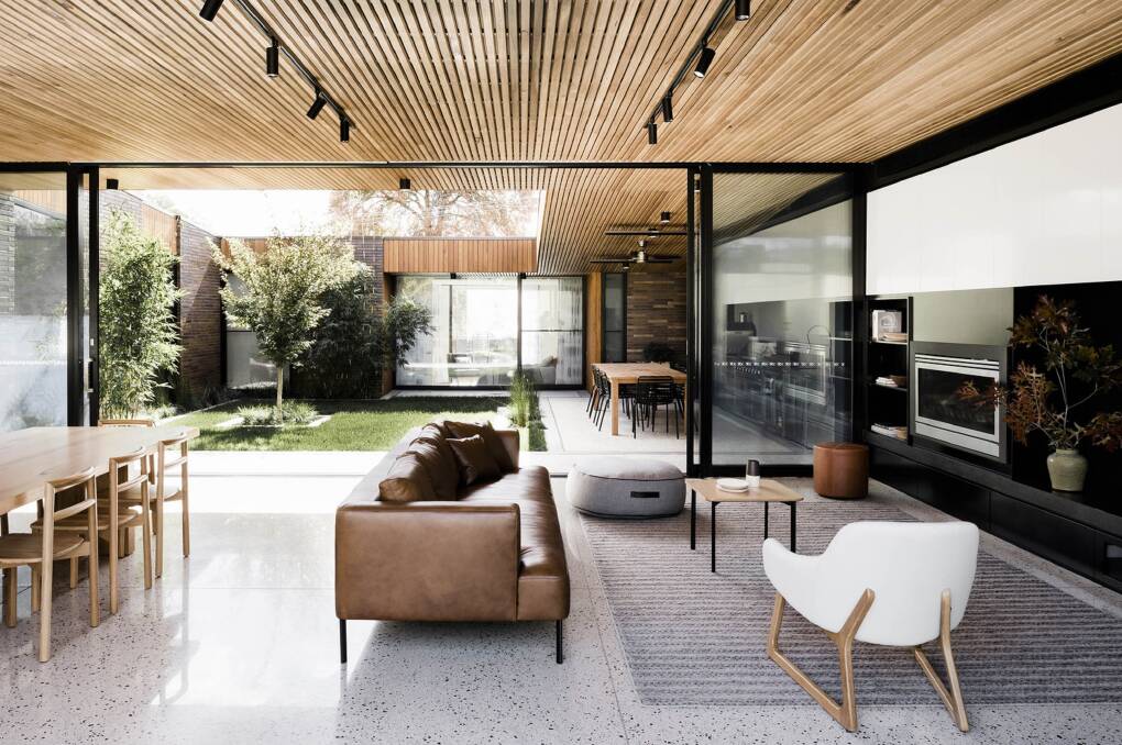 Oasis: A courtyard house from FIGR Architecture and Design. Picture: Tom Blachford 