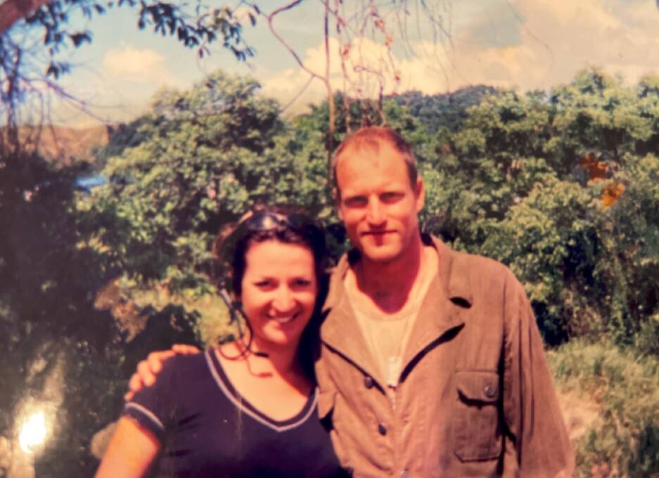Seeing Stars: Hannah Hartley and Woody Harrelson on the 1998 film The Thin Red Line. 