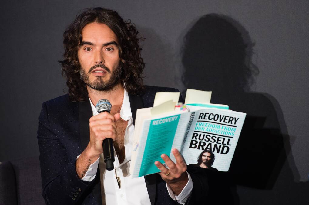 In Recovery: Russell Brand will perform his show about recovery from addiction in Newcastle on Monday night. 