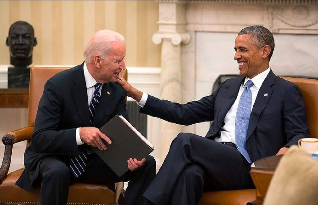 Barack Obama and Joe Biden. 