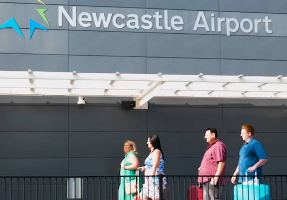 The Frens at Newcastle Airport. 