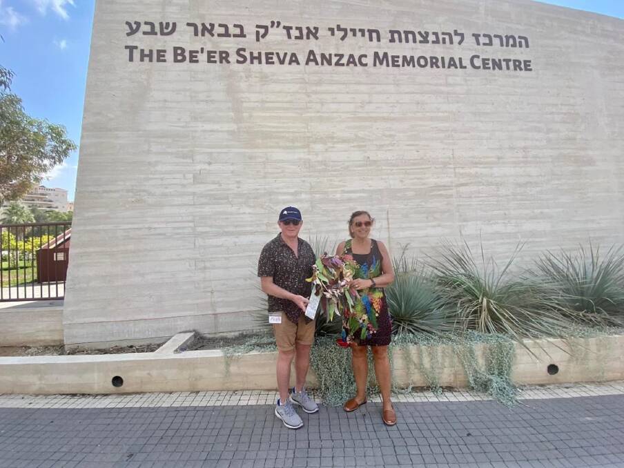 Paul and Audrey West have departed on a flight from Israel, after being stranded there when Hamas invaded. Picture supplied 