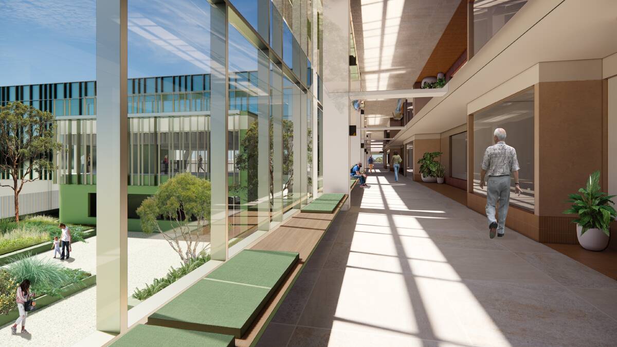 An artist's impression of the hospital redevelopment. 