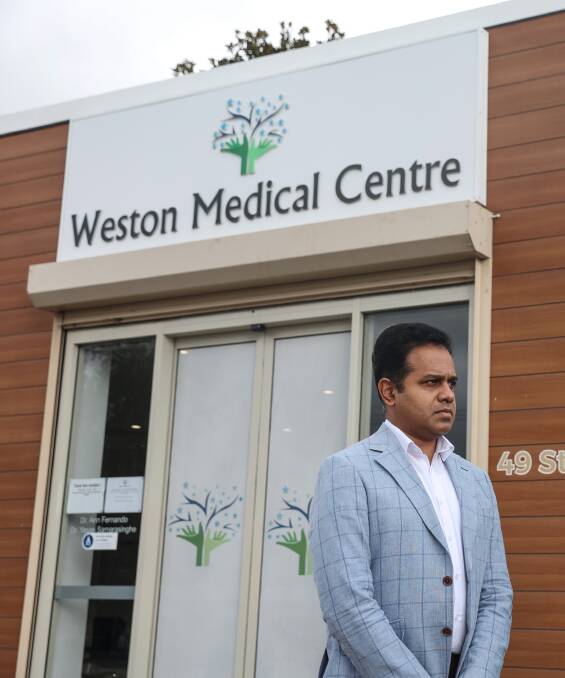 Dr Yasas Samarasinghe, owner of Weston Medical Centre. Picture by Marina Neil
