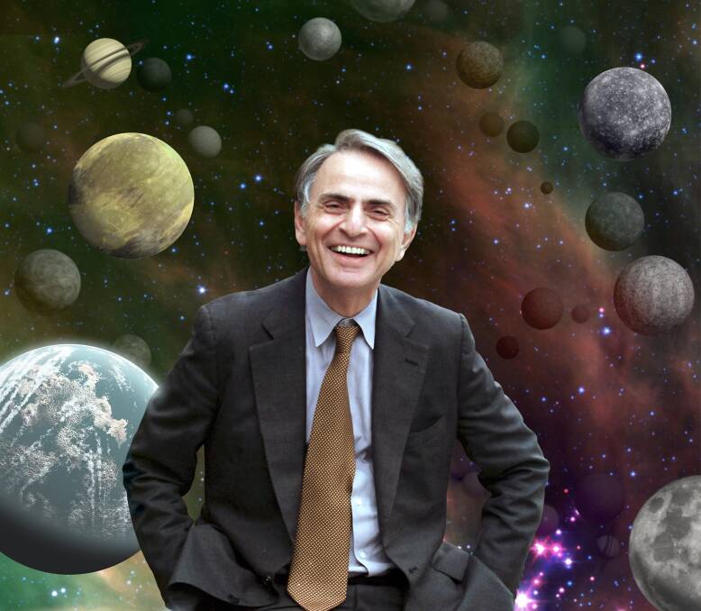 Star Man: Carl Sagan was an American astronomer who thought scientists should study the UFO phenomenon. Picture: NASA/Cosmos Studios 