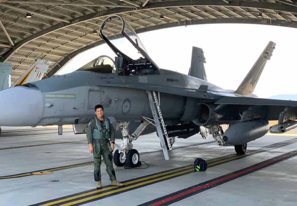 Top Gun: Adam Loong in his fighter pilot days. 