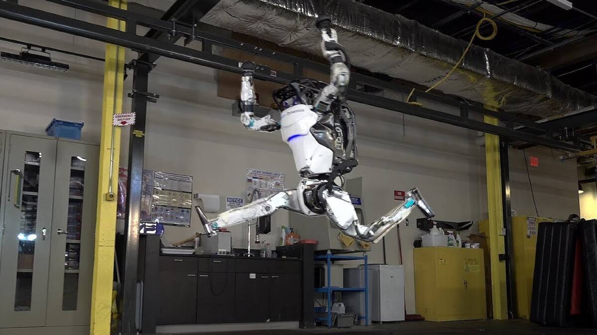Jump Ahead: American company Boston Dynamics developed Atlas the robot, shown here doing parkour. 
