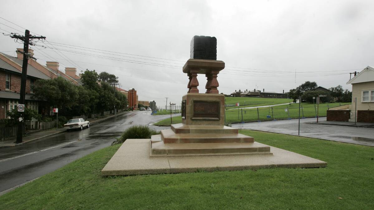 King Coal: The Jubilee Memorial, also known as the Coal Monument, in Parnell Place Park in Newcastle East. Picture Dean Osland 