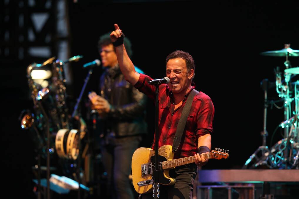 Bruce Springsteen playing at Hope Estate. Picture: 