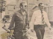 On The Job: Newcastle detective John Ure and Maitland Gaol governor Alan Penning. 